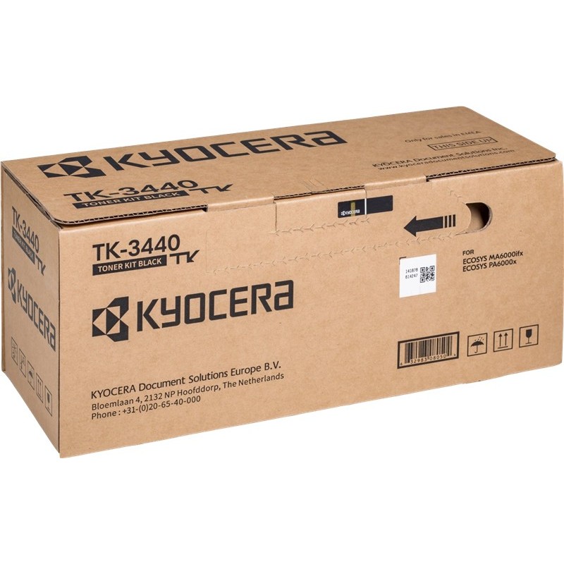 Cartuccia toner originale nero Kyocera TK3440 - 1T0C0T0NL0 Cartuccia toner originale nero Kyocera TK3440 - 1T0C0T0NL0