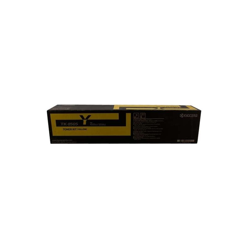 Kyocera TK8505/TK8507 Amarillo Cartucho de Toner Original - 1T02LCANL0/TK8505Y Kyocera TK8505/TK8507 Amarillo Cartucho de Toner Original - 1T02LCANL0/TK8505Y