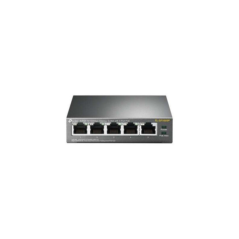 Switch desktop TP-Link - 5 porte a 10/100 Mbps PoE Switch desktop TP-Link - 5 porte a 10/100 Mbps PoE