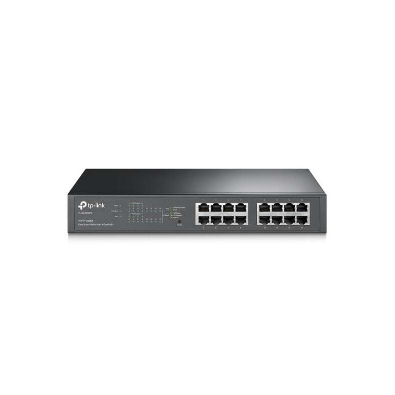 TP-Link Switch Easy Smart - 16 Puertos Gigabit con 8 Puertos PoE+