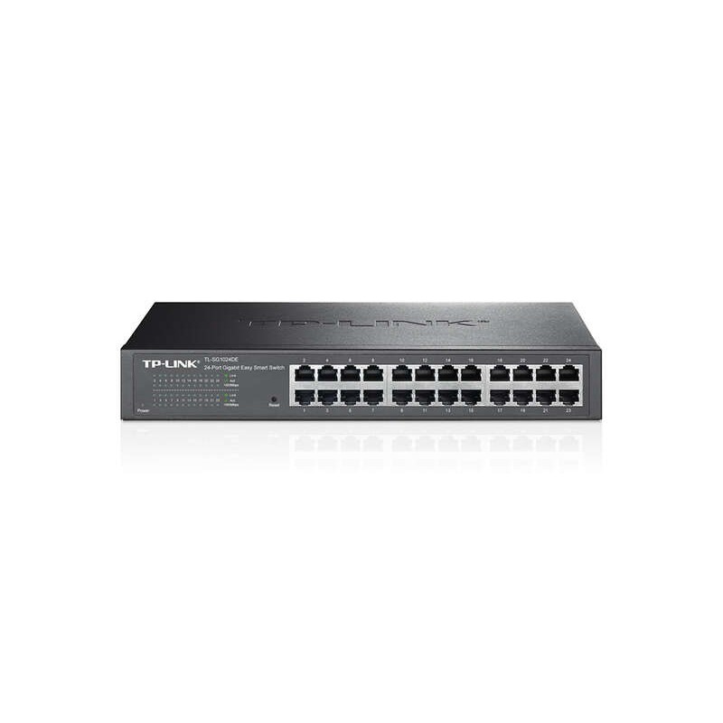 TP-Link Switch de 24 Puertos Gigabit Easy Smart - Tecnologia Verde - Plug & Play TP-Link Switch de 24 Puertos Gigabit Easy Smart - Tecnologia Verde - Plug & Play