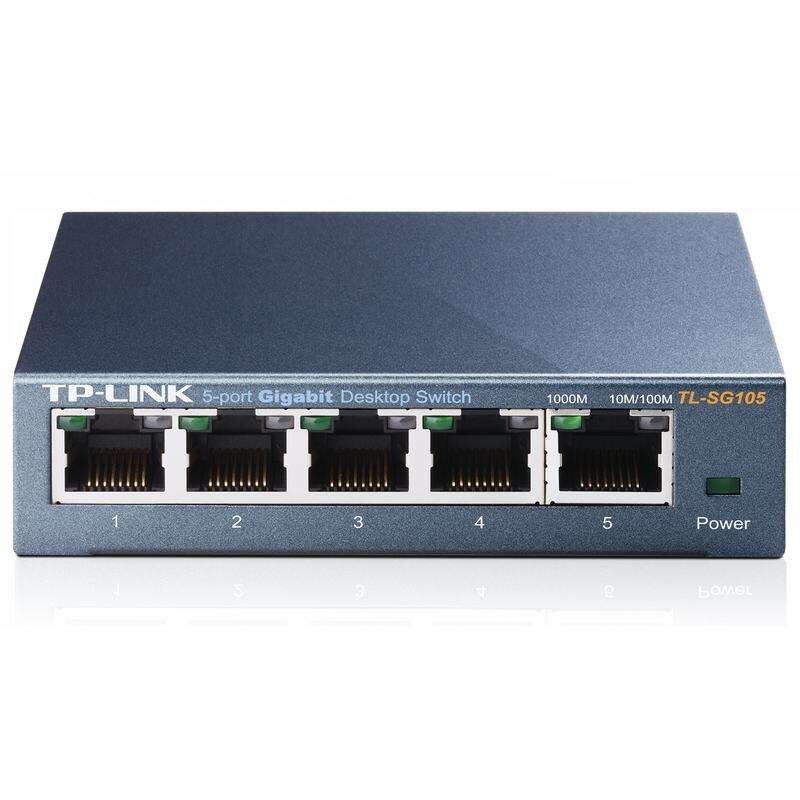 Switch TP-Link TL-SG105 5 porte Gigabit 10/100/1000 Mbps Switch TP-Link TL-SG105 5 porte Gigabit 10/100/1000 Mbps
