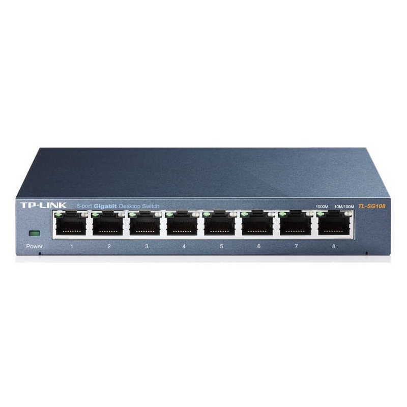 Switch TP-Link TL-SG108 8 porte Gigabit 10/100/1000 Mbps Switch TP-Link TL-SG108 8 porte Gigabit 10/100/1000 Mbps