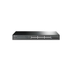 TP-Link Omada Switch Smart Gigabit JetStream - 24 Puertos PoE+ - 4 Ranuras SFP - Montaje en Rack