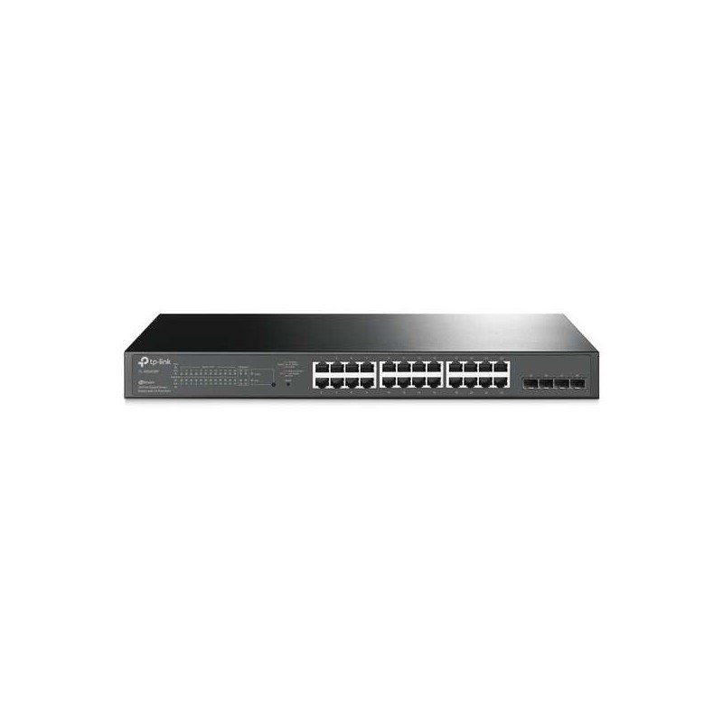Switch JetStream Smart Gigabit Omada TP-Link - 24 porte PoE+ - 4 slot SFP - Montaggio su rack Switch JetStream Smart Gigabit Omada TP-Link - 24 porte PoE+ - 4 slot SFP - Montaggio su rack