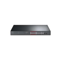 Switch PoE TP-Link con 16 porte 10/100Mbps + 2 porte Gigabit