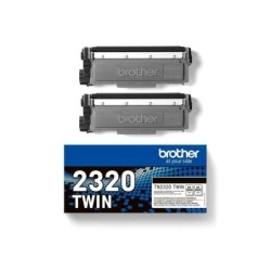 Brother TN2320 Nero Confezione da 2 cartucce toner originali - TN2320TWIN