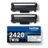 Brother TN2420 Nero Confezione da 2 cartucce toner originali - TN2420TWIN
