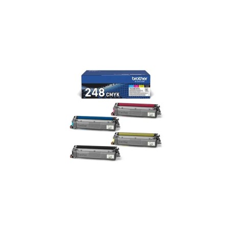 Brother TN248CMYK Confezione da 4 cartucce toner originali - TN248VAL