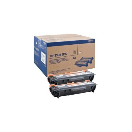 Brother TN3390 Nero Confezione da 2 cartucce toner originali - TN3390TWIN