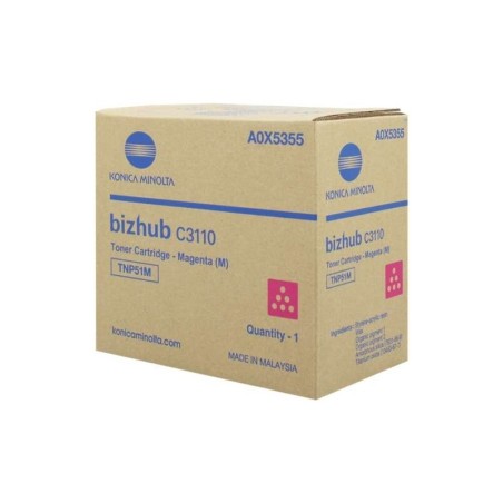Cartuccia toner originale magenta Konica Minolta TNP51 - TNP51M/A0X5355