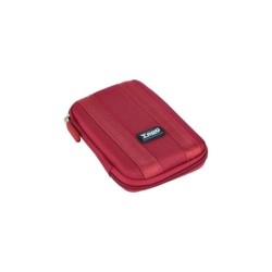 Tooq Estuche para Carcasa Externa 2.5" - Correa Interior de Fijacion - Cierre de Cremallera - Color Rojo