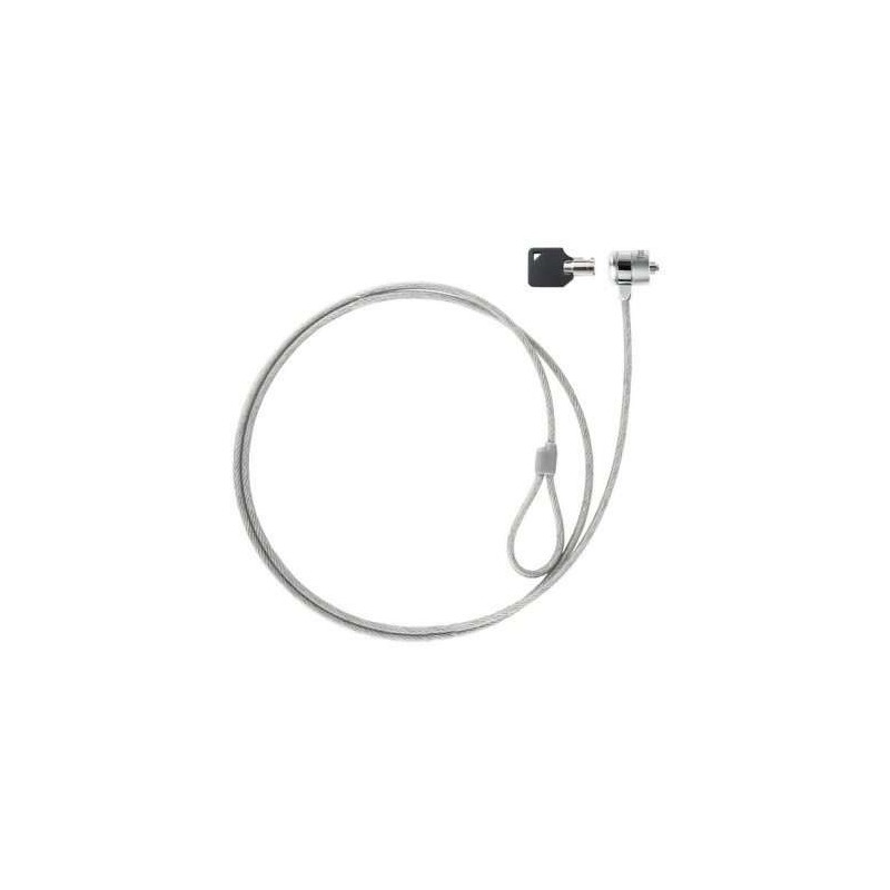 Cavo di sicurezza universale Tooq con chiave per laptop - Acciaio 4,5 mm - Lunghezza 1,50 m Cavo di sicurezza universale Tooq con chiave per laptop - Acciaio 4,5 mm - Lunghezza 1,50 m