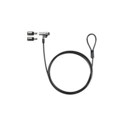 Tooq Cable Seguridad Nano 2.5x6mm Llave Para Portatiles - Color Gris