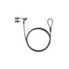 Cavo di sicurezza Tooq Nano con chiave da 2,5x6 mm per laptop - Colore grigio