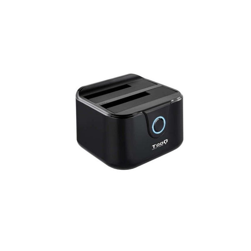 Tooq Docking Station USB 3.0 - HDD/SSD 2.5", 3.5" SATA I,II,III - Pulsante Clonazione - Backup - Colore Nero