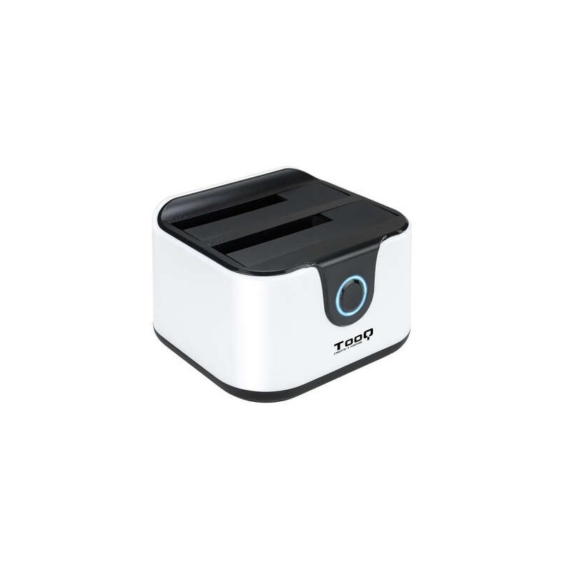 Tooq Docking Station USB 3.0 - HDD/SSD 2.5", 3.5" SATA I,II,III - Pulsante Clonazione - Backup - Colore Bianco/Nero Tooq Docking Station USB 3.0 - HDD/SSD 2.5", 3.5" SATA I,II,III - Pulsante Clonazione - Backup - Colore Bianco/Nero