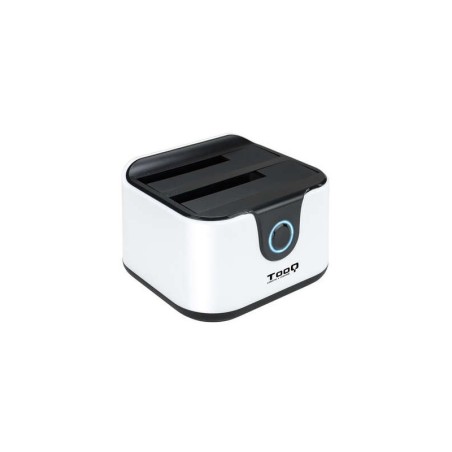 Tooq Docking Station USB 3.0 - HDD/SSD 2.5", 3.5" SATA I,II,III - Pulsante Clonazione - Backup - Colore Bianco/Nero