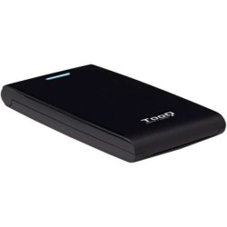 Tooq Contenitore esterno per HDD/SDD da 2,5" fino a 12,5 mm SATA USB 3.0 - Senza viti - Nero