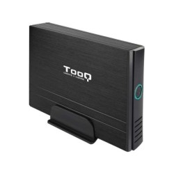 Tooq Carcasa Externa HDD 3.5" SATA/IDE USB 2.0 con Soporte - Color Negro
