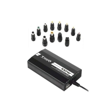 Tooq Caricatore Universale per Laptop 100W - USB - 12 Adattatori - Voltaggio 12-24V - Indicatore LED