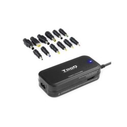 Tooq Cargador Universal para Portatil 90W - USB - 12 Adaptadores - Voltaje 15-24V