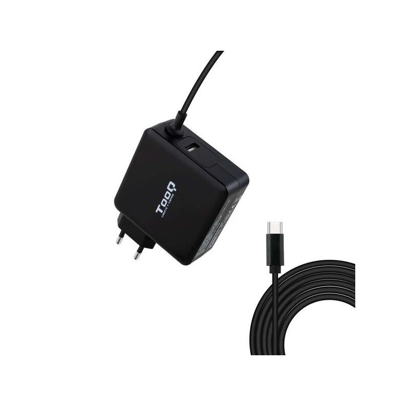 Caricatore universale per laptop Tooq USB-C da 65 W - Compatibile con PD - Cavo da 1,80 m Caricatore universale per laptop Tooq USB-C da 65 W - Compatibile con PD - Cavo da 1,80 m
