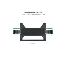 Supporto/adattatore per laptop Tooq per Vesa - nero