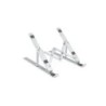Tooq Soporte para Portatil hasta 15" - 7 Niveles de Altura - Plegable - Base Antideslizante - Peso Max 5kg - Color Plata