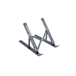 Supporto di sollevamento per laptop pieghevole in alluminio Tooq - Colore grigio