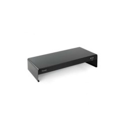 Supporto rialzato Tooq per monitor o laptop - 3x USB 2.0 - Peso max. 20kg - Colore Nero