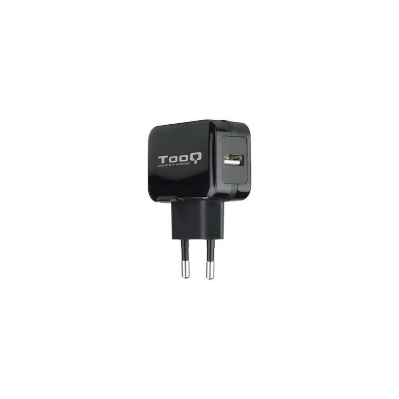 Caricatore da muro USB Tooq 5V 2.4 A - 1 porta USB - Colore nero Caricatore da muro USB Tooq 5V 2.4 A - 1 porta USB - Colore nero