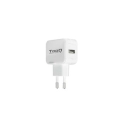 Tooq Cargador de Pared USB 5V 2.4 A - 1 Puerto USB - Color Blanco