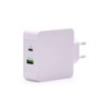 Caricatore da muro USB 3.0 Tooq, USB-C - Ricarica rapida - Bianco