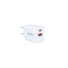 Caricatore da muro Tooq USB 3.0 18W, USB-C 20W - Ricarica rapida - Bianco
