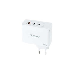 Caricatore da muro Tooq Gan 2xUSB-C/PD + USB-A/QC 100W