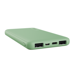 Trust Primo Powerbank 10000mAh - USB, Tipo C - Carga Rapida - Color Verde