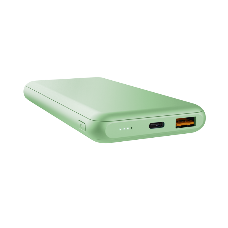 Trust Redoh Powerbank 10000mAh - USB, tipo C - ricarica rapida - colore verde Trust Redoh Powerbank 10000mAh - USB, tipo C - ricarica rapida - colore verde