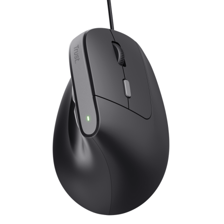 Mouse ergonomico Trust Bayo Ii - 2400 dpi - 6 pulsanti - Colore nero