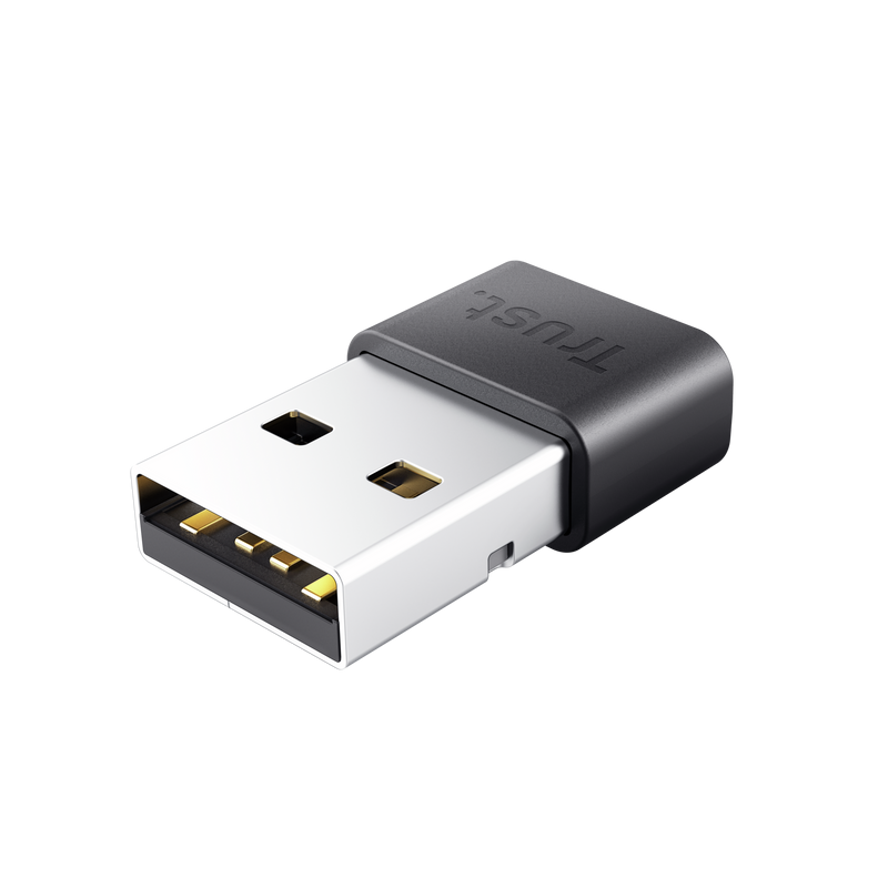 Adattatore Bluetooth 5.3 Trust - Portata 10M - Basso consumo energetico - Velocità di trasferimento 3Mbps Adattatore Bluetooth 5.3 Trust - Portata 10M - Basso consumo energetico - Velocità di trasferimento 3Mbps
