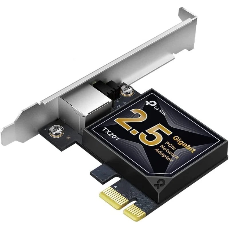 Scheda di rete Ethernet TP-Link TX201 da 2,5 Gigabit - PCI Express, RJ-45 Scheda di rete Ethernet TP-Link TX201 da 2,5 Gigabit - PCI Express, RJ-45
