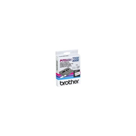 Brother TX231 Cinta Laminada Original de Etiquetas - Texto Negro sobre Fondo Blanco - Ancho 12mm x 15 metros