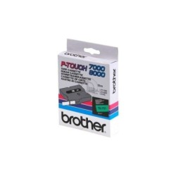 Nastro per etichette laminato originale Brother TX731 - Testo nero su sfondo verde - Larghezza 12 mm x 15 metri