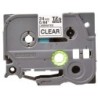 Nastro per etichette laminato originale Brother TZe151 - Testo nero su sfondo trasparente - Larghezza 24 mm x 8 metri