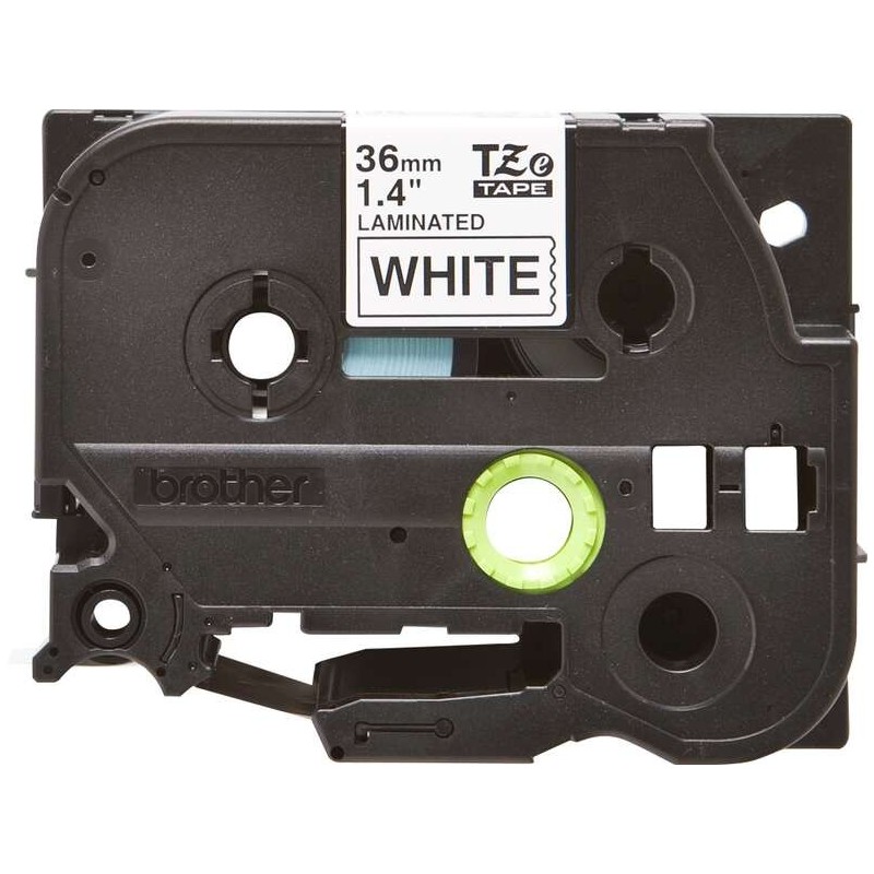 Nastro per etichette laminato originale Brother TZe261 - Testo nero su sfondo bianco - Larghezza 36 mm x 8 metri Nastro per etichette laminato originale Brother TZe261 - Testo nero su sfondo bianco - Larghezza 36 mm x 8 metri