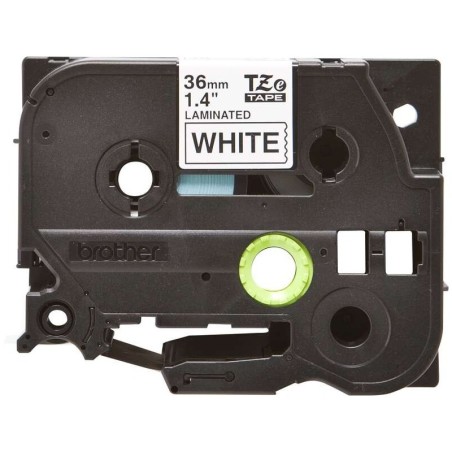 Nastro per etichette laminato originale Brother TZe261 - Testo nero su sfondo bianco - Larghezza 36 mm x 8 metri