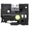 Nastro per etichette laminato originale Brother TZe365 - Testo bianco su sfondo nero - Larghezza 36 mm x 8 metri