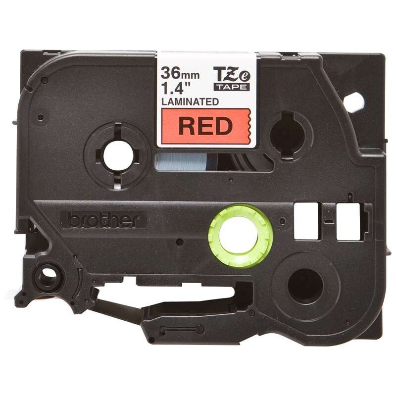 Nastro per etichette laminato originale Brother TZe461 - Testo nero su sfondo rosso - Larghezza 36 mm x 8 metri Nastro per etichette laminato originale Brother TZe461 - Testo nero su sfondo rosso - Larghezza 36 mm x 8 metri