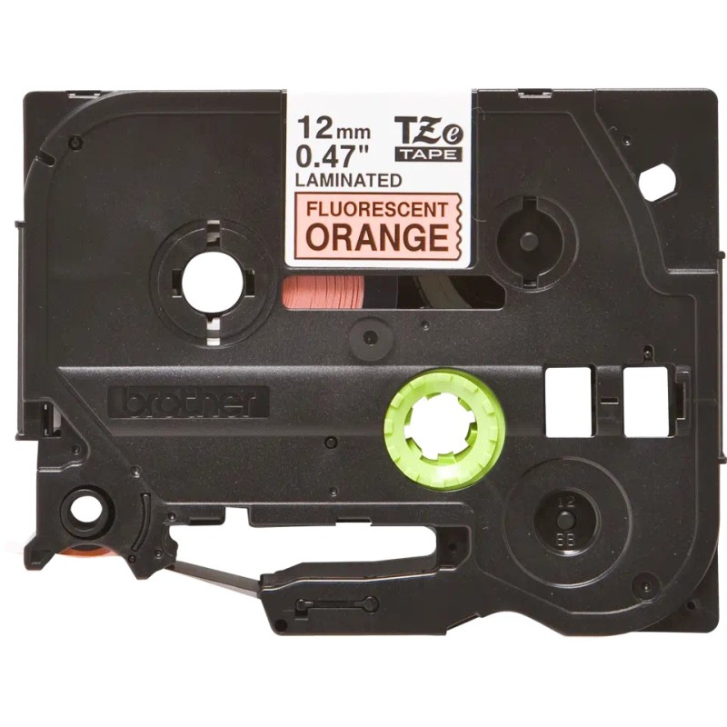 Brother TZeB31 Cinta Laminada Fluorescente Original de Etiquetas - Texto negro sobre fondo naranja - Ancho 12mm x 5 metros Brother TZeB31 Cinta Laminada Fluorescente Original de Etiquetas - Texto negro sobre fondo naranja - Ancho 12mm x 5 metros