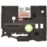 Nastro per etichette laminato fluorescente originale Brother TZeB51 - Testo nero su sfondo bianco - Larghezza 24 mm x 5 metri